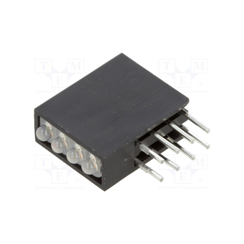 1 pcs x BIVAR - H485CBC - LED, in housing, red,green, 1.8mm, No.of diodes: 4, 20mA, 50°