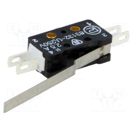 1 pcs x PROMET - 83 132 S54 AR35.75 - Microswitch SNAP ACTION, 2.5A/250VAC, 0.3A/220VDC, with lever
