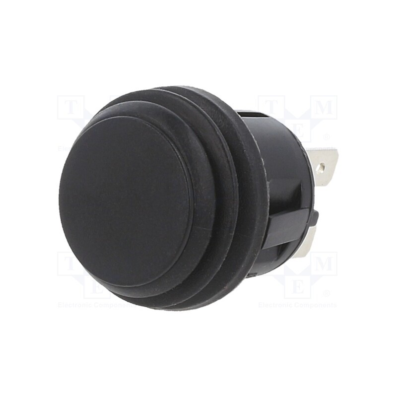1 pcs x SWITCH COMPONENTS - PB-2B-DC-2-B - Switch: push-button, Pos: 2, DPST, 20A/14VDC, black, Illumin: none