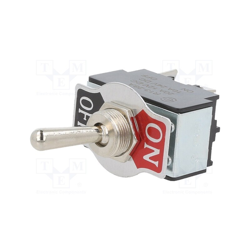 1 pcs x SWITCH COMPONENTS - TB2-1A-DC-1 - Switch: toggle, Pos: 2, SPST, ON-OFF, 20A/12VDC, 0÷55°C, 50mΩ, TB/TB2