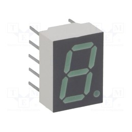 1 pcs x BROADCOM (AVAGO) - HDSP-F503 - Display: LED, 7-segment, 10mm, 0.4', No.char: 1, green, 1.03÷3.5mcd