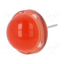 1 pcs x KINGBRIGHT ELECTRONIC - DLC2/6SURKD - LED, 20mm, red, 500÷900mcd, 120°, Front: convex, 5.85÷7.5V
