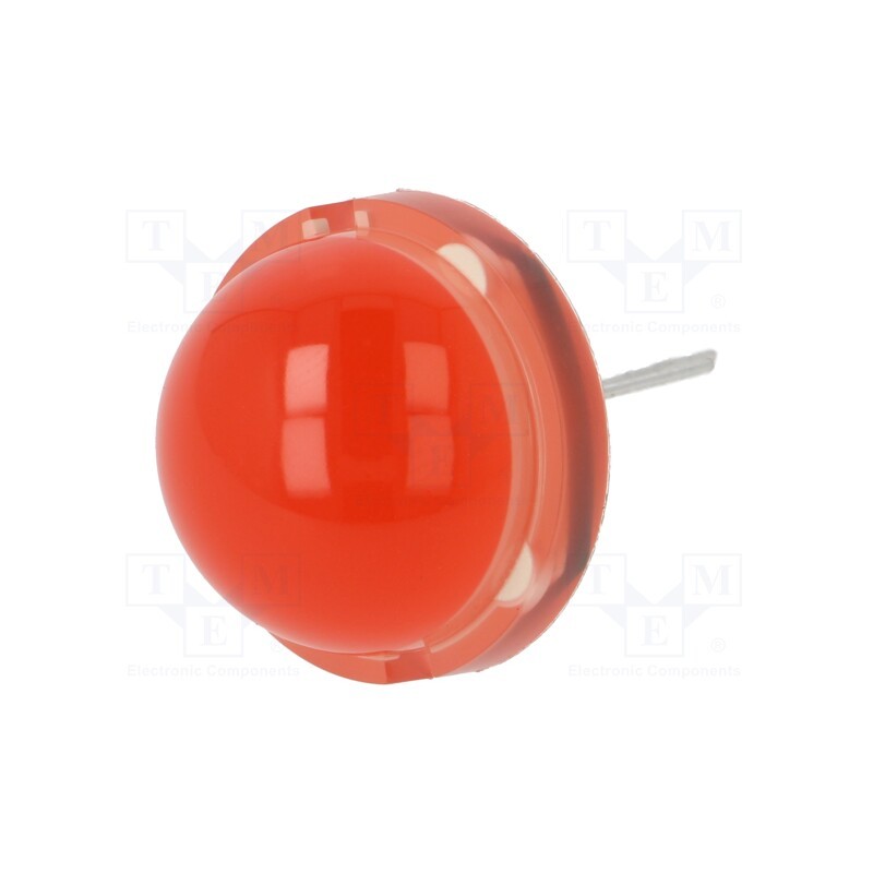 1 pcs x KINGBRIGHT ELECTRONIC - DLC2/6SURKD - LED, 20mm, red, 500÷900mcd, 120°, Front: convex, 5.85÷7.5V