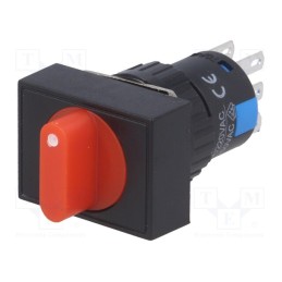 1 pcs x ONPOW - LAS1-AJ-22X/31/R - Switch: rotary, Pos: 3, 3A/220VAC, 2A/24VDC, -20÷55°C, 50mΩ, Ø16mm