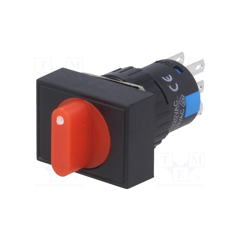 1 pcs x ONPOW - LAS1-AJ-22X/31/R - Switch: rotary, Pos: 3, 3A/220VAC, 2A/24VDC, -20÷55°C, 50mΩ, Ø16mm