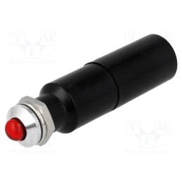 1 pcs x SIGNAL-CONSTRUCT - SWQU08028A - Indicator: LED, prominent, red, 230VAC, Ø8.2mm, IP67, metal