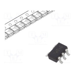 5 pcs x DIODES INCORPORATED - AP7365-33WG-7 - IC: voltage regulator, LDO,linear,fixed, 3.3V, 0.6A, SOT25, SMD