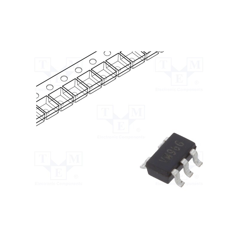 5 pcs x DIODES INCORPORATED - AP7365-33WG-7 - IC: voltage regulator, LDO,linear,fixed, 3.3V, 0.6A, SOT25, SMD