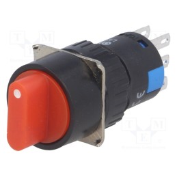 1 pcs x ONPOW - LAS1-AY-22X/31/R - Switch: rotary, Pos: 3, 3A/220VAC, 2A/24VDC, -20÷55°C, 50mΩ, Ø16mm