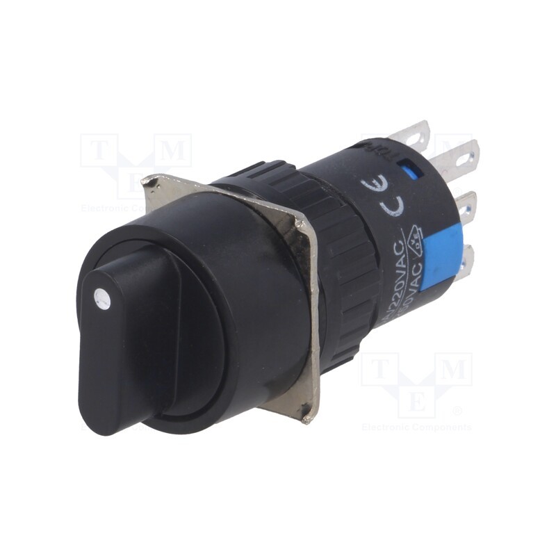 1 pcs x ONPOW - LAS1-AY-22X/31/N - Switch: rotary, Pos: 3, 3A/220VAC, 2A/24VDC, -20÷55°C, 50mΩ, Ø16mm