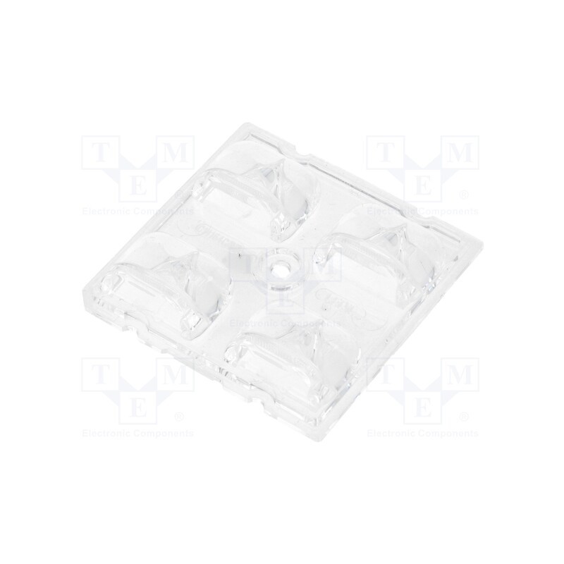 1 pcs x LEDIL - C14164_STRADA-2X2-ME-WIDE1 - LED lens, square, transparent, TL1L4,XP-G2,XP-L,XT-E, H: 8.3mm