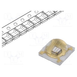 1 pcs x LITEON - LTPL-C034UVD375 - LED, UV, 3535, 130°, 500mA, λd: 370÷380nm, 4V, SMD, 3.45x3.45x2.13mm