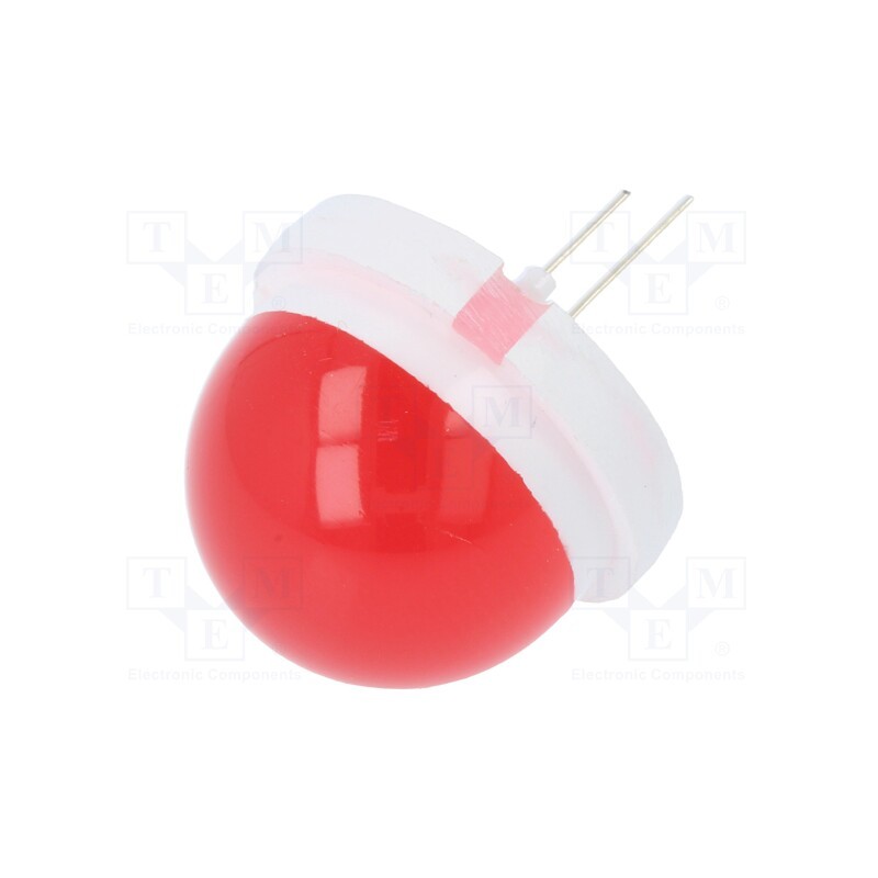 1 pcs x POLAM-ELTA - CQL-433-3 - LED, 20mm, red, 720÷3000mcd, 120°, Front: convex, 5.7÷6.4V