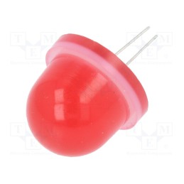 1 pcs x POLAM-ELTA - CQL-733 / HV - LED, 16mm, red, 1300÷8000mcd, Front: convex, 30÷33V, No.of term: 2