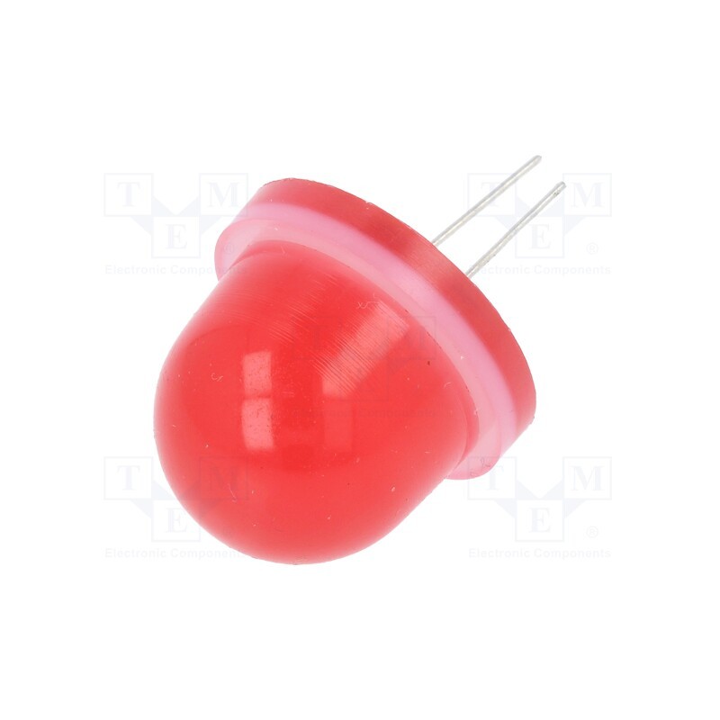 1 pcs x POLAM-ELTA - CQL-733 / HV - LED, 16mm, red, 1300÷8000mcd, Front: convex, 30÷33V, No.of term: 2