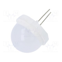 1 pcs x POLAM-ELTA - CQL-4100 - LED, 20mm, white warm, 750÷3000mcd, 120°, Front: convex, 2.6÷2.9V