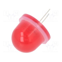 1 pcs x POLAM-ELTA - CQL-733 / MZ - LED, 16mm, red, blinking, 2700÷3000mcd, 5÷15V, 20mA, Front: convex