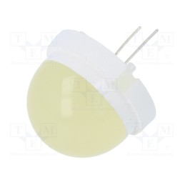 1 pcs x POLAM-ELTA - CQL-435-3 - LED, 20mm, yellow, 650÷3000mcd, 120°, Front: convex, 5.8÷6.7V
