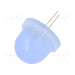 1 pcs x POLAM-ELTA - CQL-734 / HV - LED, 16mm, blue, 600÷2500mcd, Front: convex, 10.5÷11V, No.of term: 2