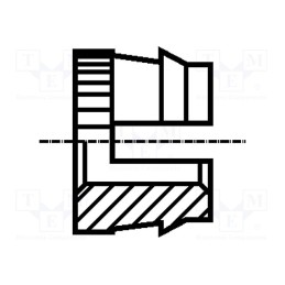 100 pcs x BOSSARD - 1386611 - Threaded insert, brass, M3, BN 1049, Features: for wood