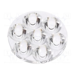 1 pcs x LEDIL - C11716_ANNA-40-7-S - LED lens, round, plexiglass PMMA, transparent, 11÷19°, H: 10.7mm