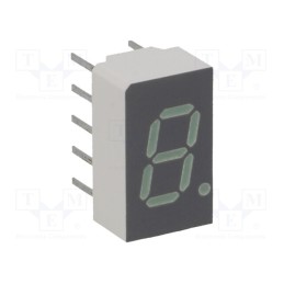 1 pcs x BROADCOM (AVAGO) - HDSP-7801 - Display: LED, 7-segment, 7.62mm, 0.3', No.char: 1, green, anode