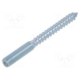100 pcs x BOSSARD - 3360704 - Screw, for wood, M6,6x60, Head: without head, Torx®, TX15, steel