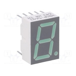 1 pcs x BROADCOM (AVAGO) - HDSP-5603 - Display: LED, 7-segment, 14.22mm, 0.56', No.char: 1, green, cathode