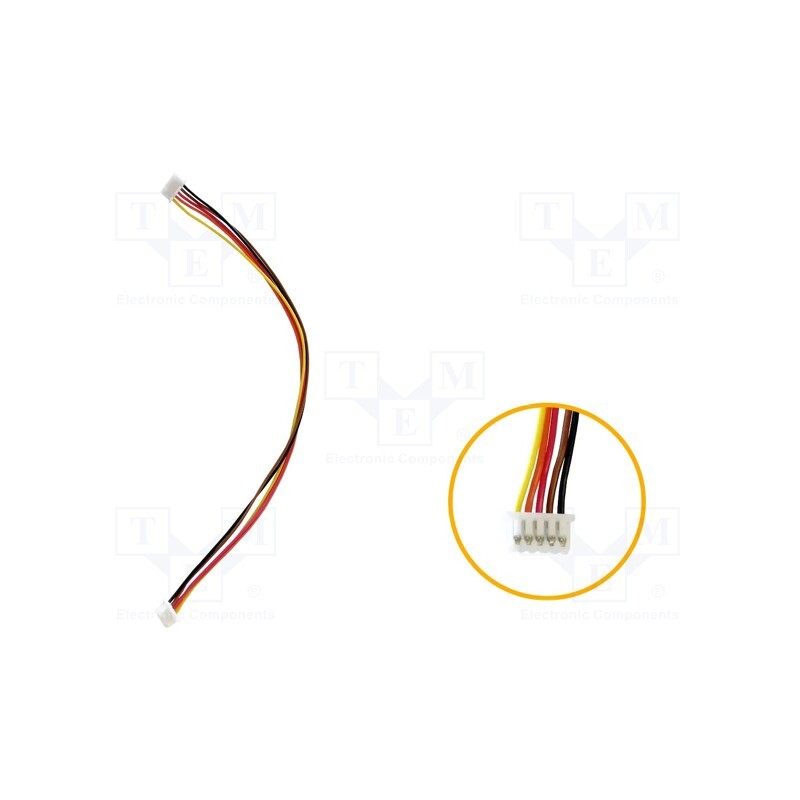 1 pcs x Riverdi - RVA-0105M-1.25FF - Cable, PIN: 5, MOLEX, Contacts ph: 1.25mm, L: 150mm