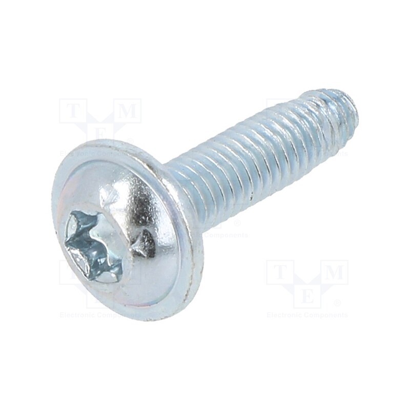 100 pcs x BOSSARD - 3354030 - Screw, for metal, with flange, 5x14, Head: button, Torx®, TX25, zinc