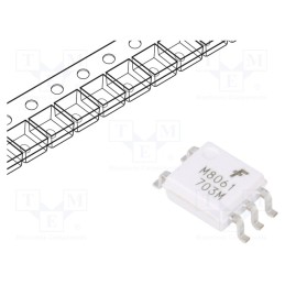 1 pcs x ONSEMI - FODM8061 - Optocoupler, SMD, Ch: 1, OUT: open collector, 3.75kV, 40kV/μs