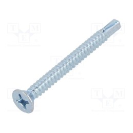 100 pcs x BOSSARD - 3508085 - Screw, for metal, 5.5x60, Head: countersunk, Phillips, PH3, zinc