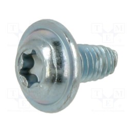 100 pcs x BOSSARD - 3354021 - Screw, for metal, with flange, 4x8, Head: button, Torx®, TX20, zinc