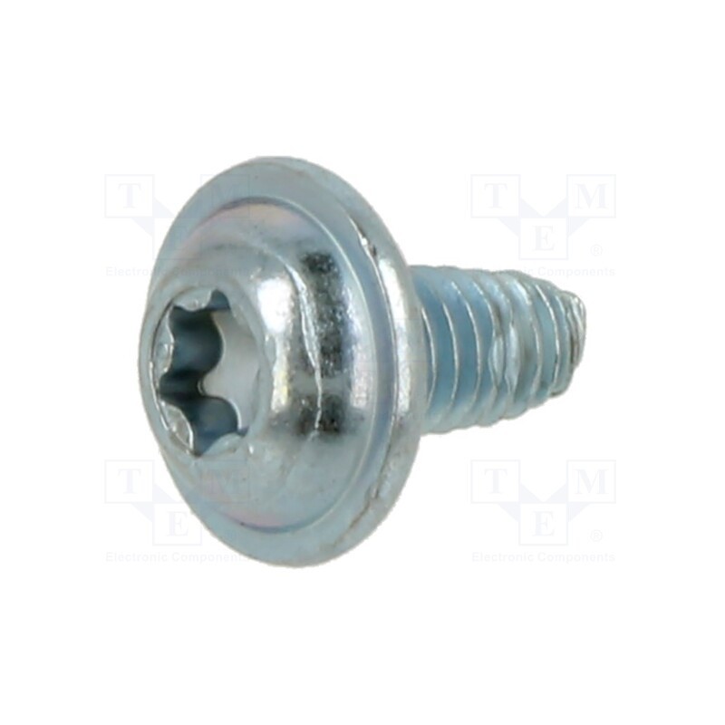 100 pcs x BOSSARD - 3354021 - Screw, for metal, with flange, 4x8, Head: button, Torx®, TX20, zinc