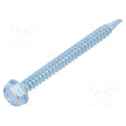 100 pcs x BOSSARD - 3508091 - Screw, for metal, with flange, 4.2x45, Head: hexagonal, 7mm, zinc