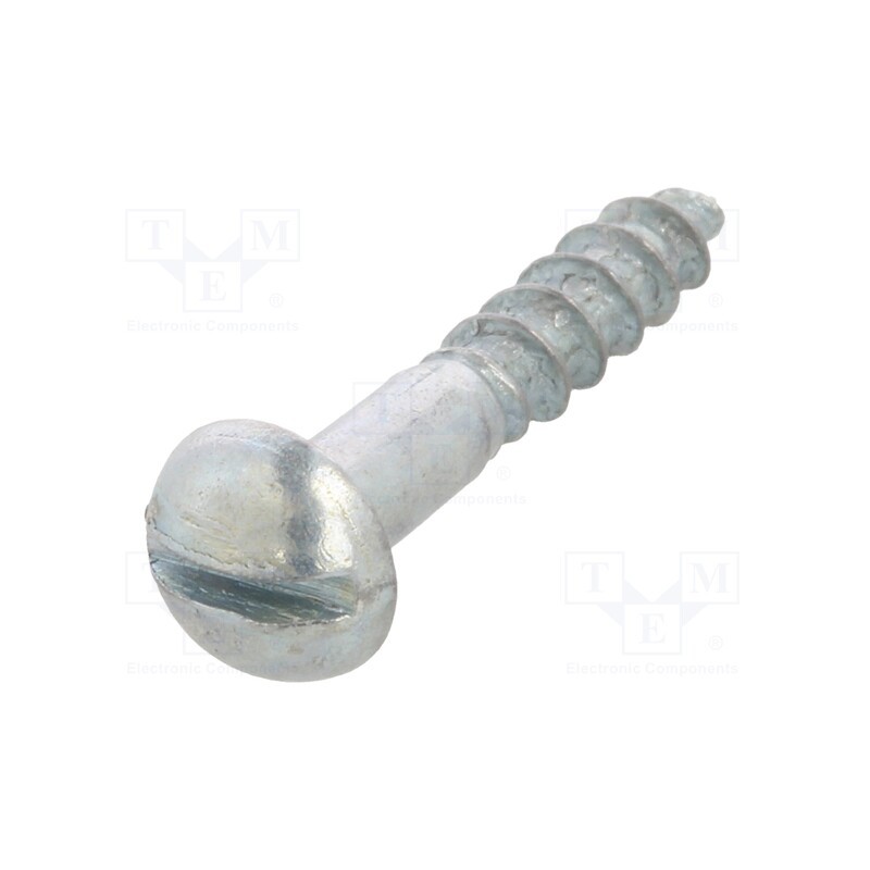 100 pcs x BOSSARD - 1422723 - Screw, for wood, 3x16, Head: button, slotted, 0,8mm, steel, zinc