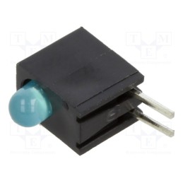 1 pcs x BIVAR - H101CBWD - LED, in housing, blue, 3mm, No.of diodes: 1, 20mA, Lens: diffused