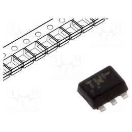 3 pcs x ONSEMI - NTZD3155CT1G - Transistor: N/P-MOSFET, unipolar, complementary pair, 20/-20V