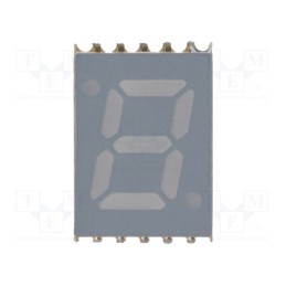 1 pcs x BROADCOM (AVAGO) - HDSM-283C - Display: LED, 7-segment, 7mm, 0.28', No.char: 1, red, 3.4÷7.5mcd