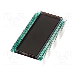 1 pcs x DISPLAY ELEKTRONIK - DE 118-RS-20/6,35/M - Display: LCD, 7-segment, STN Positive, No.of dig: 4, 38x20.3x1.1mm