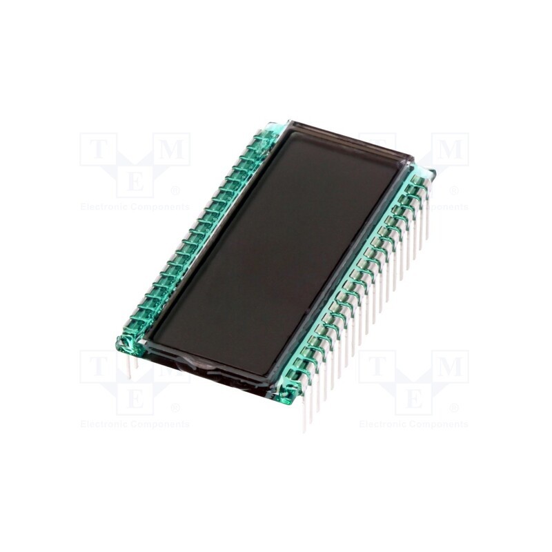 1 pcs x DISPLAY ELEKTRONIK - DE 118-RS-20/6,35/M - Display: LCD, 7-segment, STN Positive, No.of dig: 4, 38x20.3x1.1mm