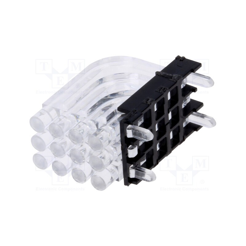 1 pcs x MENTOR - 1296.2034 - Fiber for LED, round, Ø2mm, No.of mod: 12, Front: convex