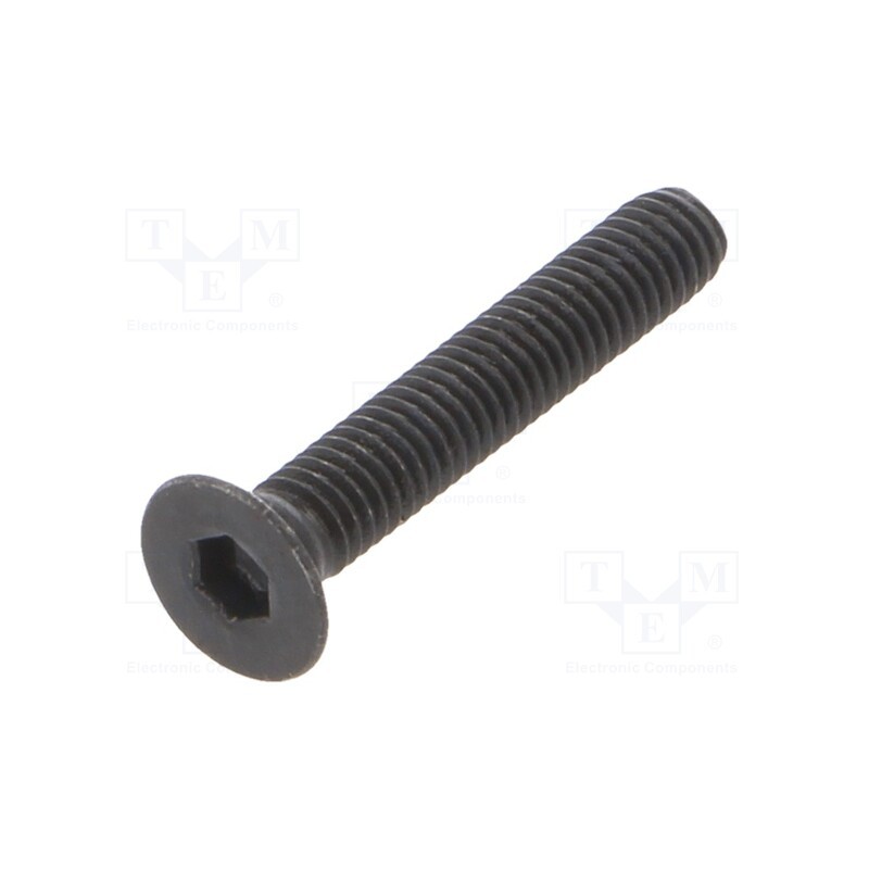 100 pcs x BOSSARD - 1021222 - Screw, M3x18, 0.5, Head: countersunk, hex key, HEX 2mm, steel
