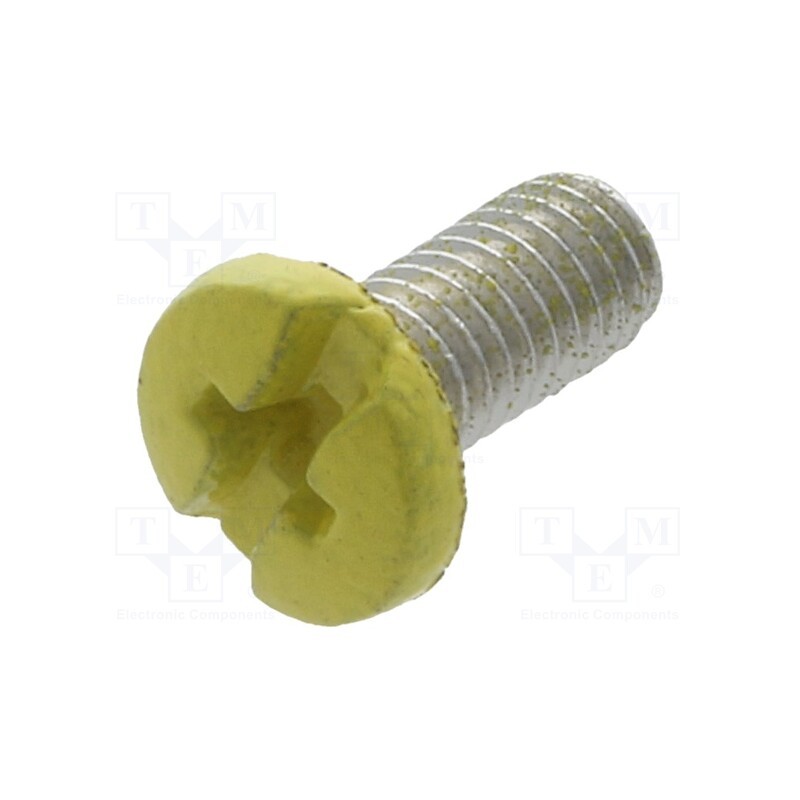 100 pcs x KEYSTONE - 2663166 - Screw, M3x6, 0.5, Head: cheese head, Phillips,slotted, brass