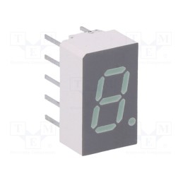 1 pcs x BROADCOM (AVAGO) - HDSP-7803-JK000 - Display: LED, 7-segment, 7.62mm, 0.3', No.char: 1, green, cathode