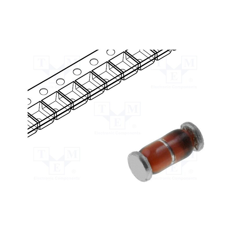 20 pcs x VISHAY - LL101A-GS08 - Diode: Schottky switching, SMD, 60V, 30mA, MiniMELF,SOD80