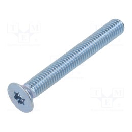 100 pcs x BOSSARD - 3271480 - Screw, M5x40, Head: countersunk, Torx®, TX25, steel, zinc, ISO 14581
