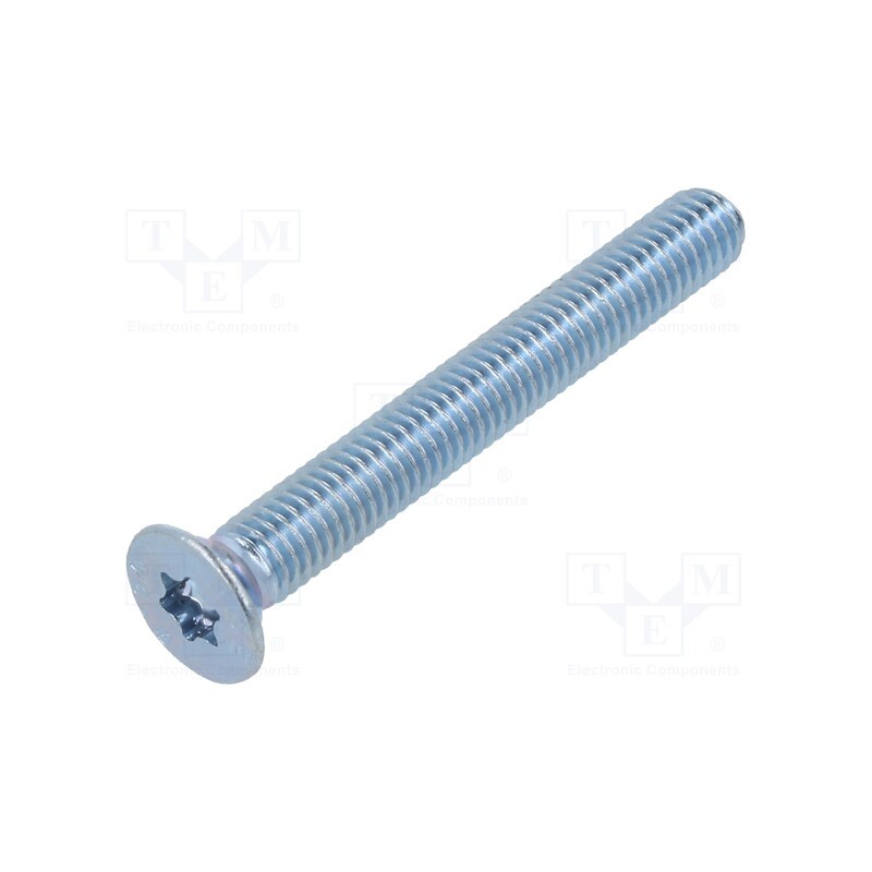 100 pcs x BOSSARD - 3271480 - Screw, M5x40, Head: countersunk, Torx®, TX25, steel, zinc, ISO 14581