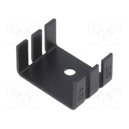 1 pcs x Wakefield Thermal - 289-AB - Heatsink: extruded, U, TO202,TO218,TO220, black, L: 18.1mm, 289