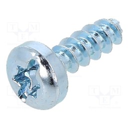 100 pcs x BOSSARD - 8278202 - Screw, for plastic, 4x12, Head: cheese head, slotted,Torx®, zinc